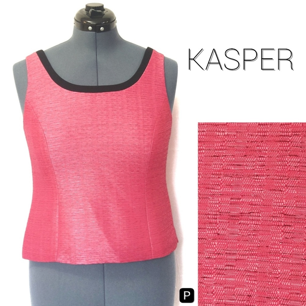 🅿 Textured Fitted Bodice Top EUC